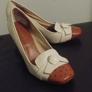 Ostrich Spectator Pumps